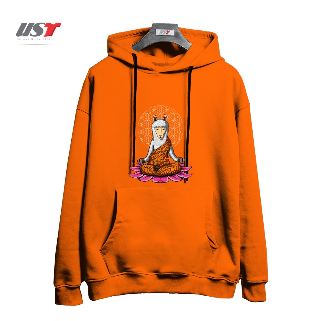 هودی اورسایز طرح LLAMA BUDDHA