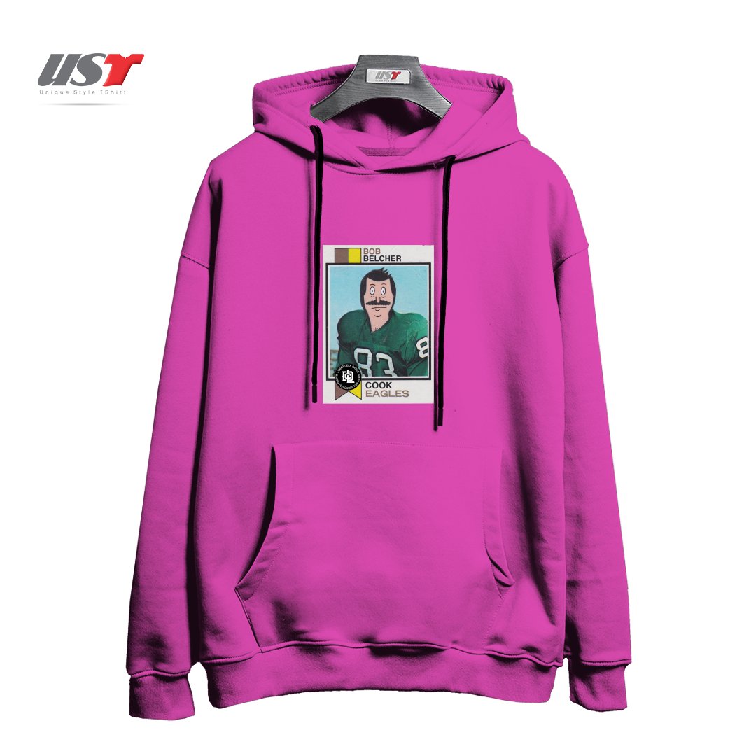 طرح BOB BELCHER هودی اورسایزرنگ صورتی