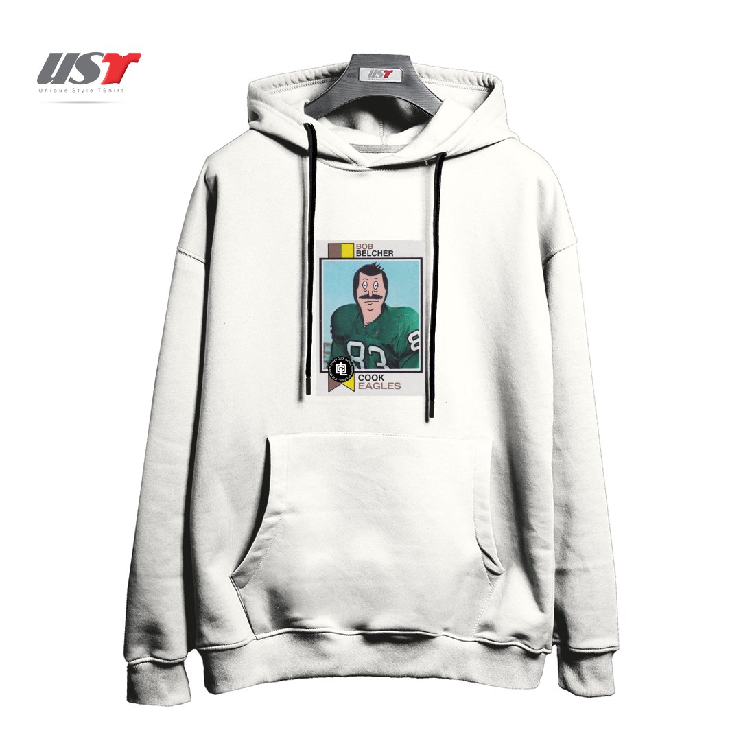 طرح BOB BELCHER هودی اورسایزرنگ سفید