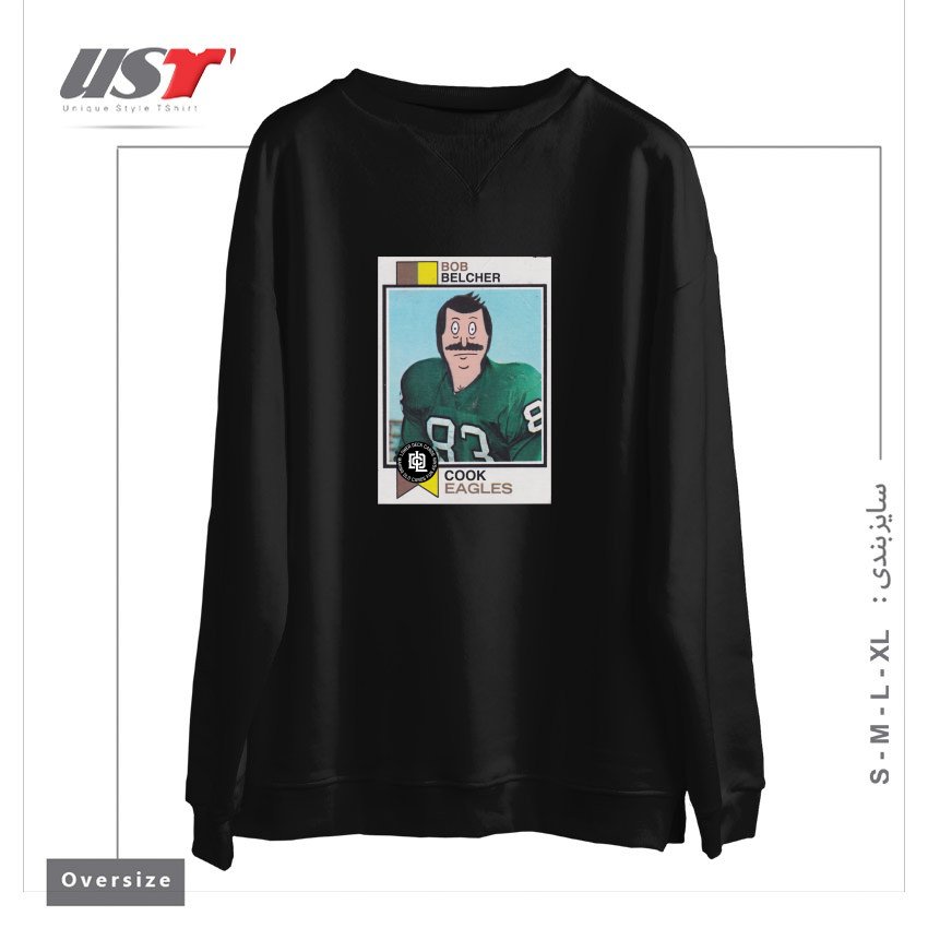 طرح BOB BELCHER سوییشرت اورسایزرنگ مشکی