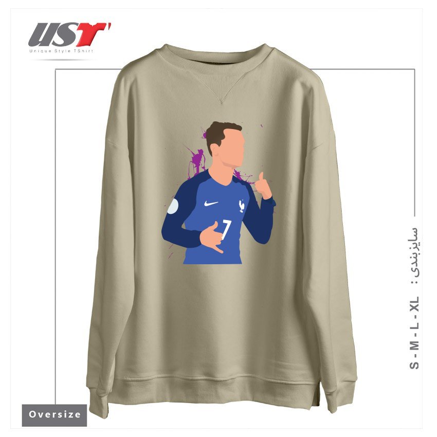 سوییشرت اورسایز طرح ANTOINE GRIEZMANN