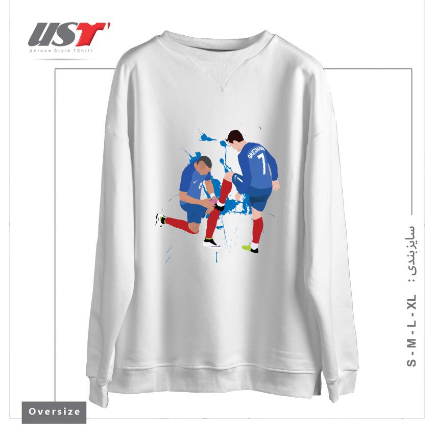 سوییشرت اورسایز طرح ANTOINE GRIEZMANN & DMITRI PAYET