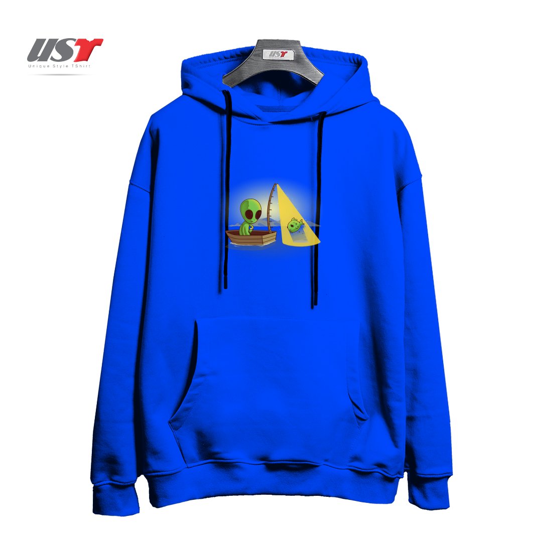 هودی اورسایز طرح ALIEN FISHING