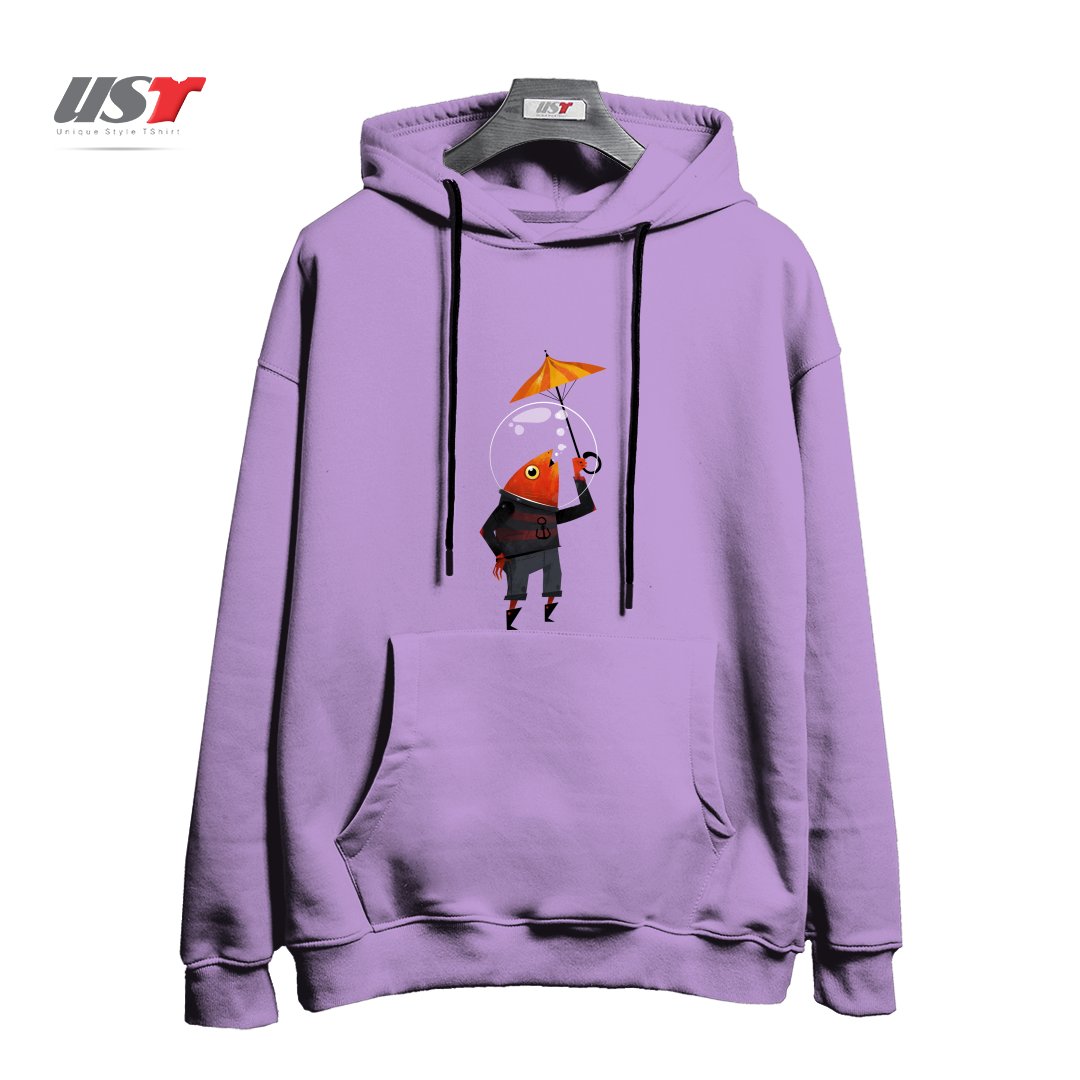 هودی اورسایز طرح GLOU-GLOU