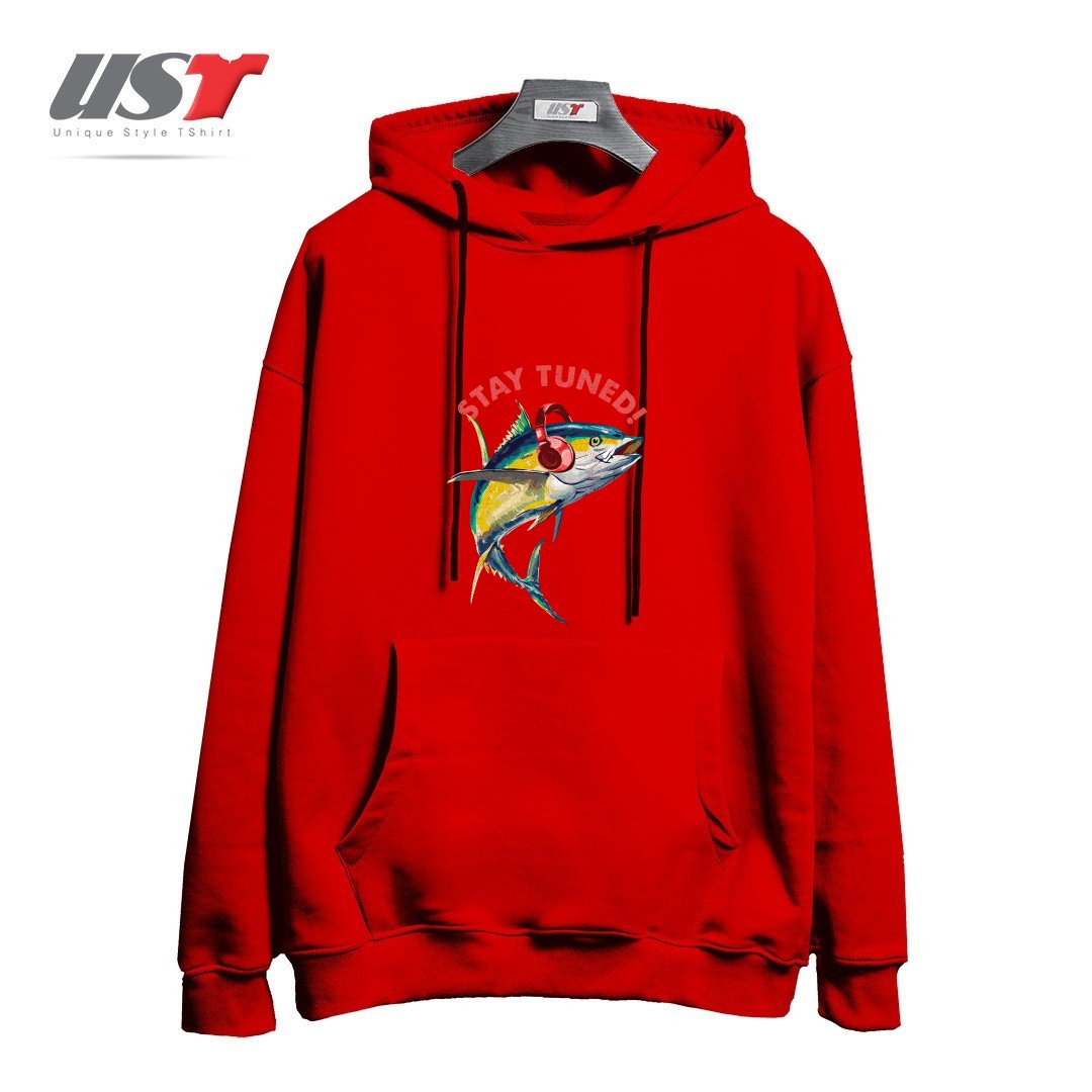 هودی اورسایز طرح STAY TUNED!