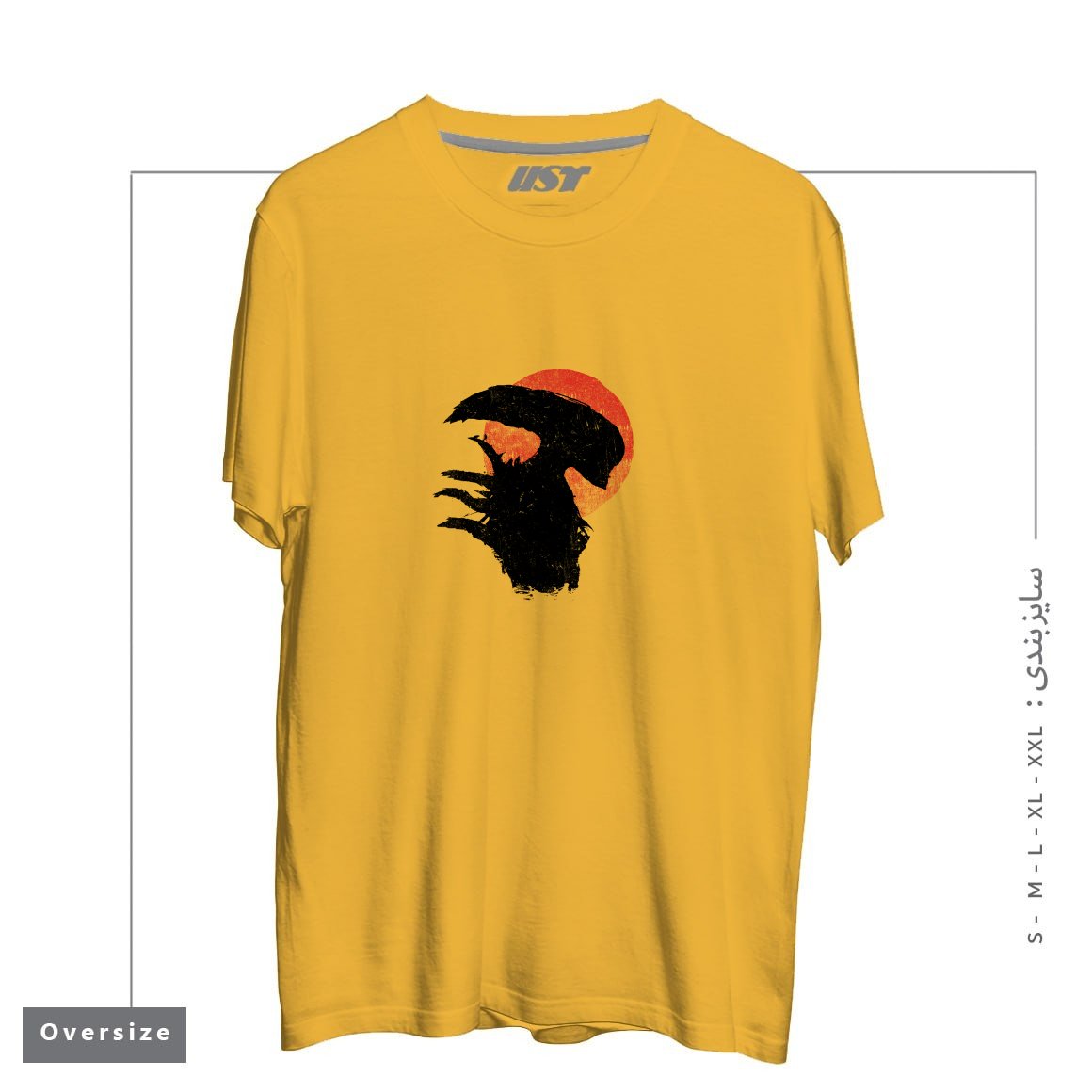 تیشرت اورسایز طرح ALIENS SILHOUETTE