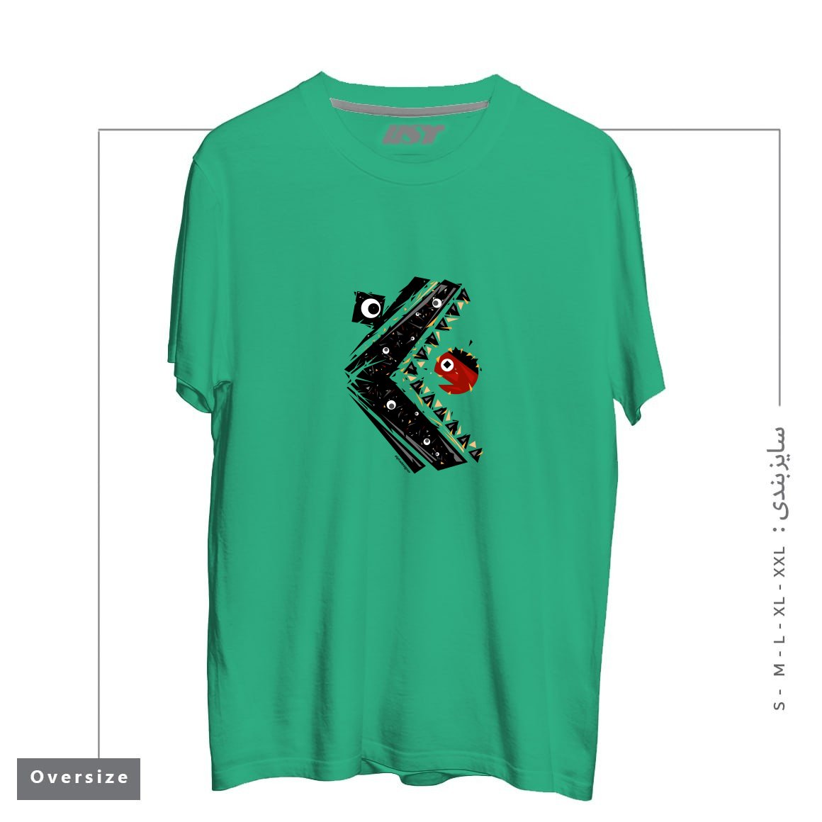 تیشرت اورسایز طرح ALL SEEING MONSTER