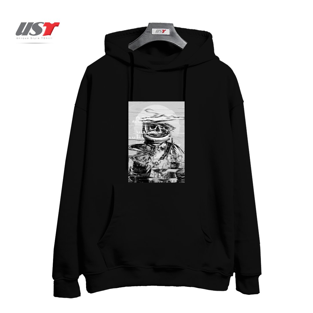 طرح ASTRO SKULL هودی اورسایزرنگ مشکی