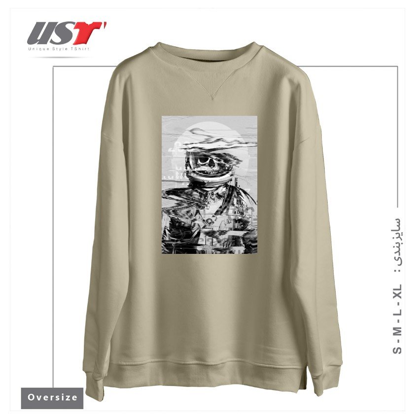 سوییشرت اورسایز طرح ASTRO SKULL