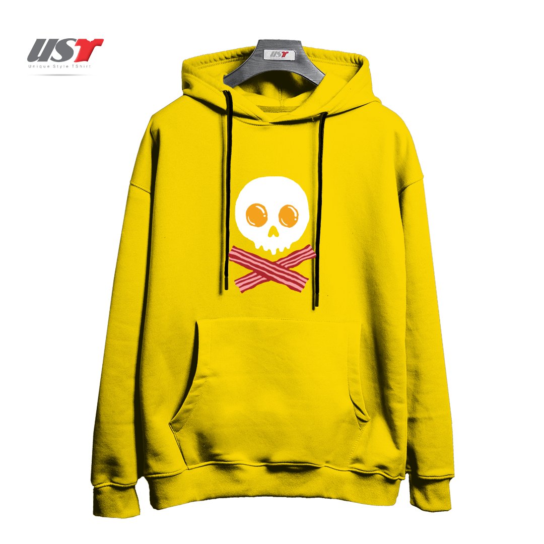 هودی اورسایز طرح BREAKFAST SKULL22232