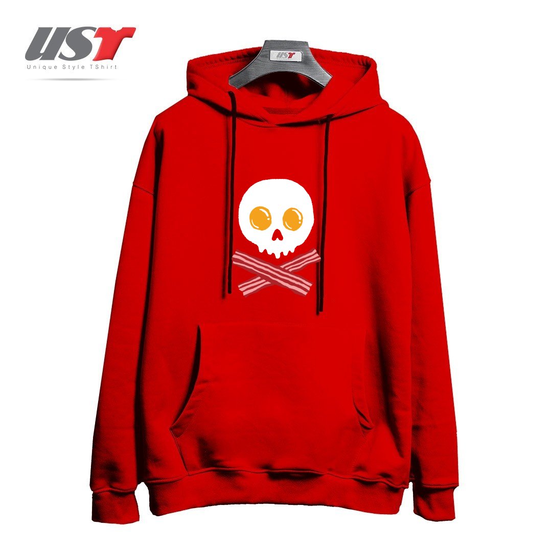 هودی اورسایز طرح BREAKFAST SKULL22232