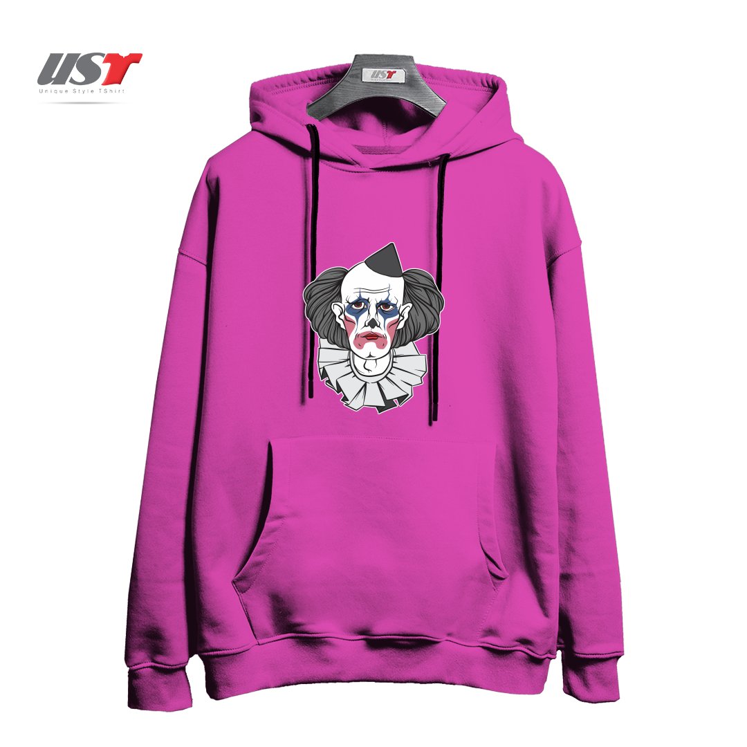 هودی اورسایز طرح CREEPY CLOWN
