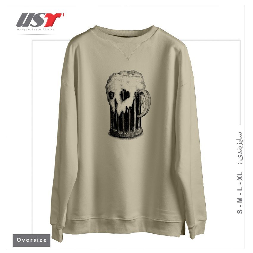 سوییشرت اورسایز طرح DARK LAGER
