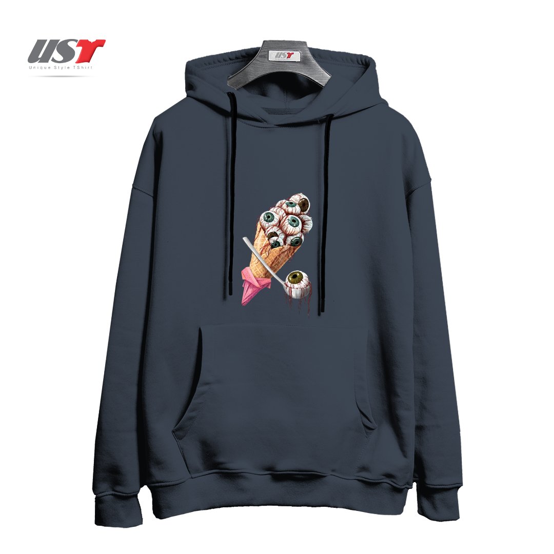 طرح EYESCREAM هودی اورسایزرنگ دودی