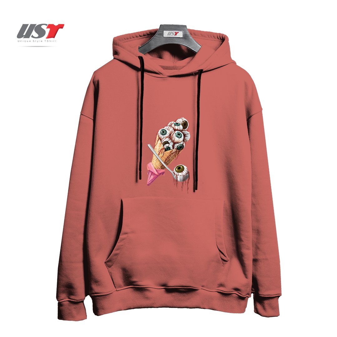 هودی اورسایز طرح EYESCREAM