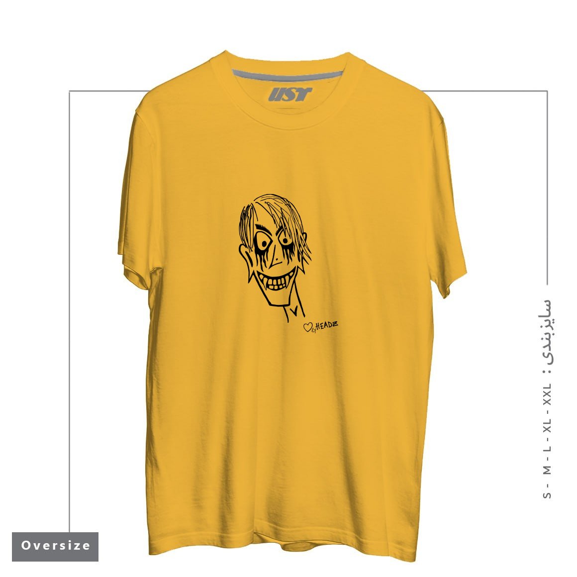 تیشرت اورسایز طرح HALLOWEEN DRAKE MAN