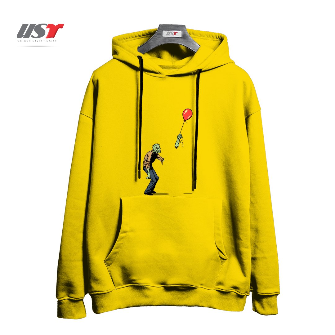 هودی اورسایز طرح HAPPINESS IS FLEETING