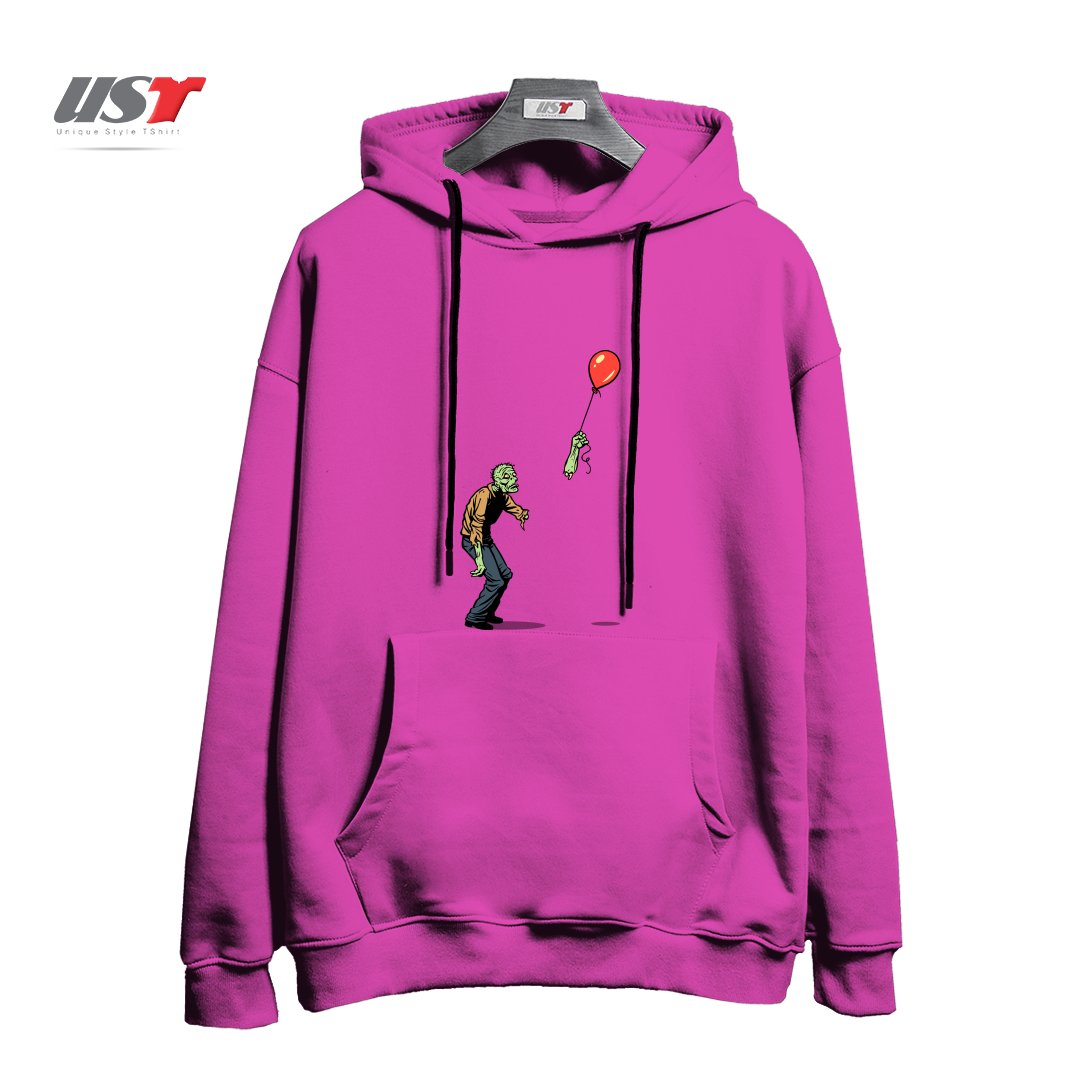 هودی اورسایز طرح HAPPINESS IS FLEETING