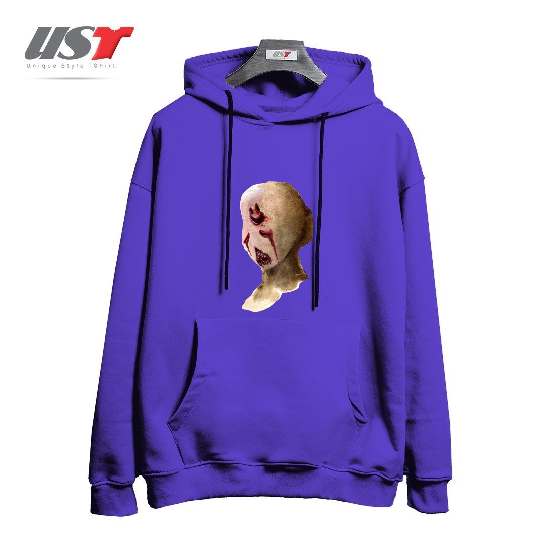 طرح HAPPY هودی اورسایزرنگ بنفش