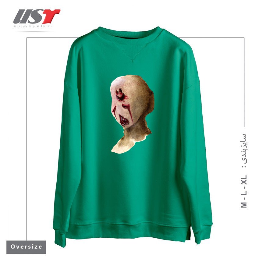 سوییشرت اورسایز طرح HAPPY