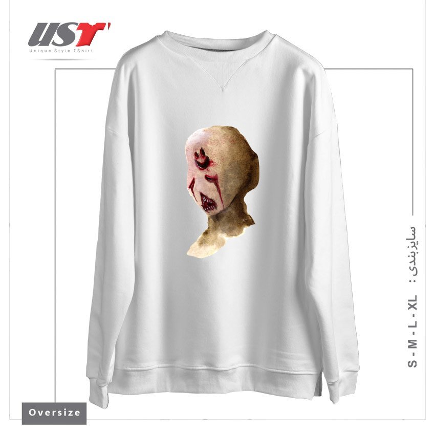 سوییشرت اورسایز طرح HAPPY