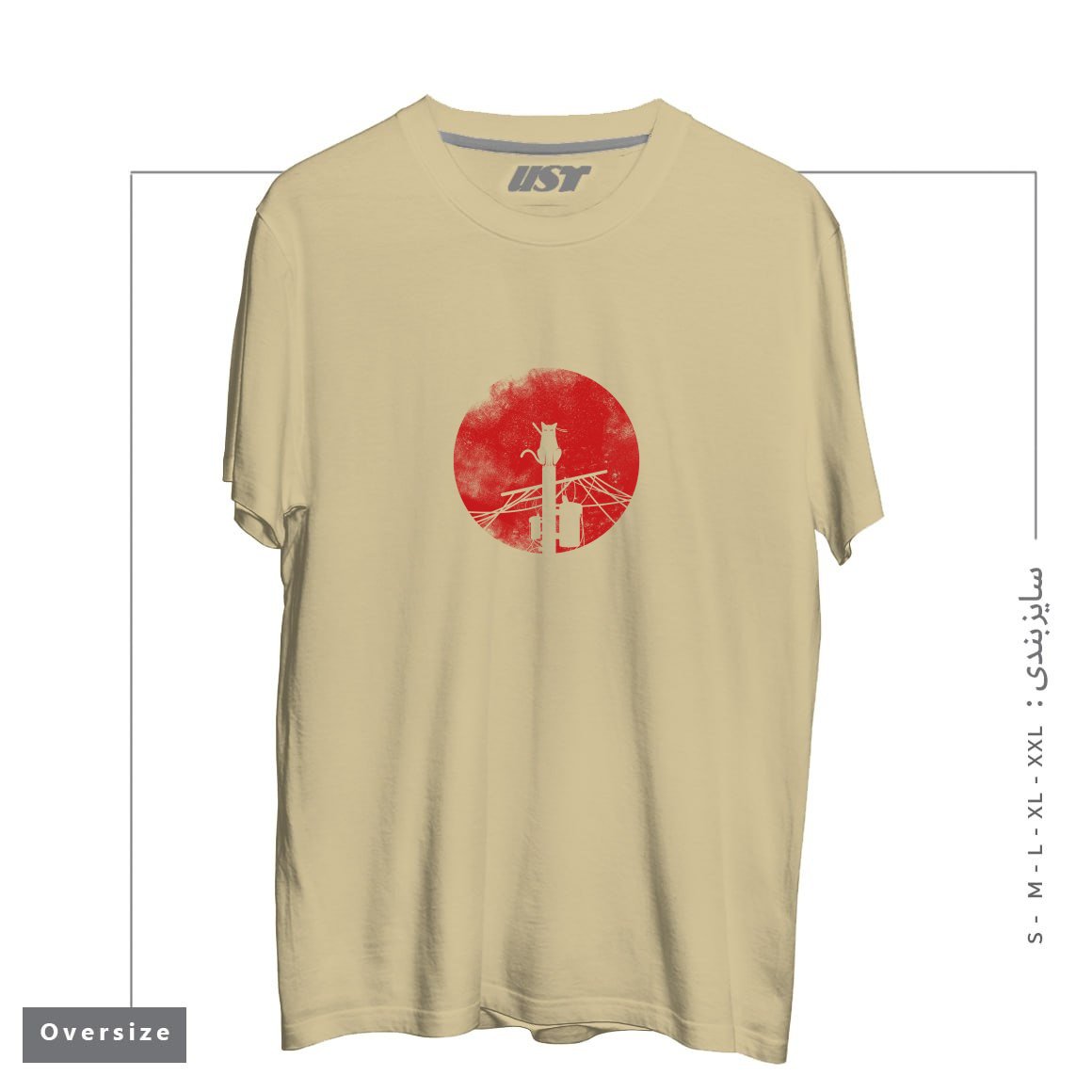 تیشرت اورسایز طرح ITACHI CAT