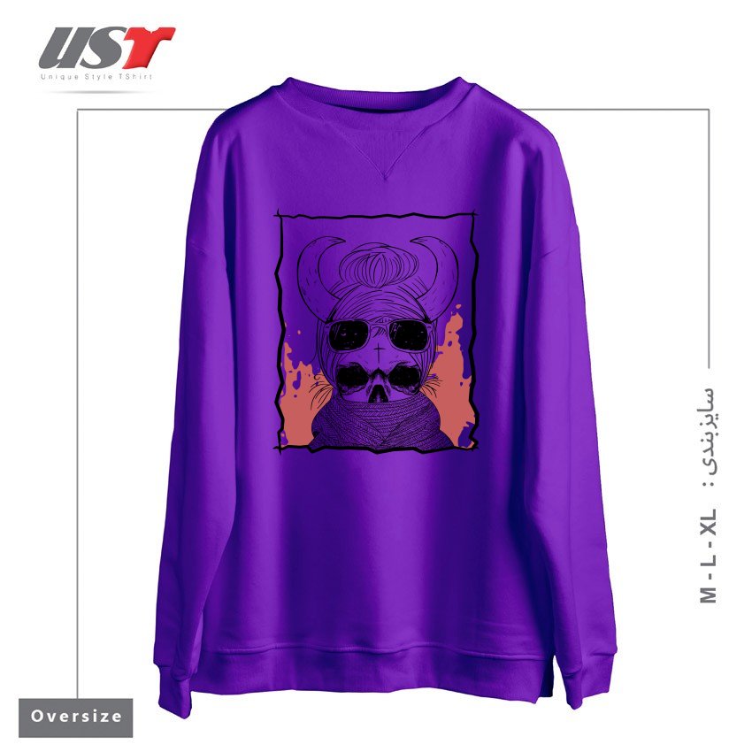 سوییشرت اورسایز طرح LITTLE FOREST WITCH