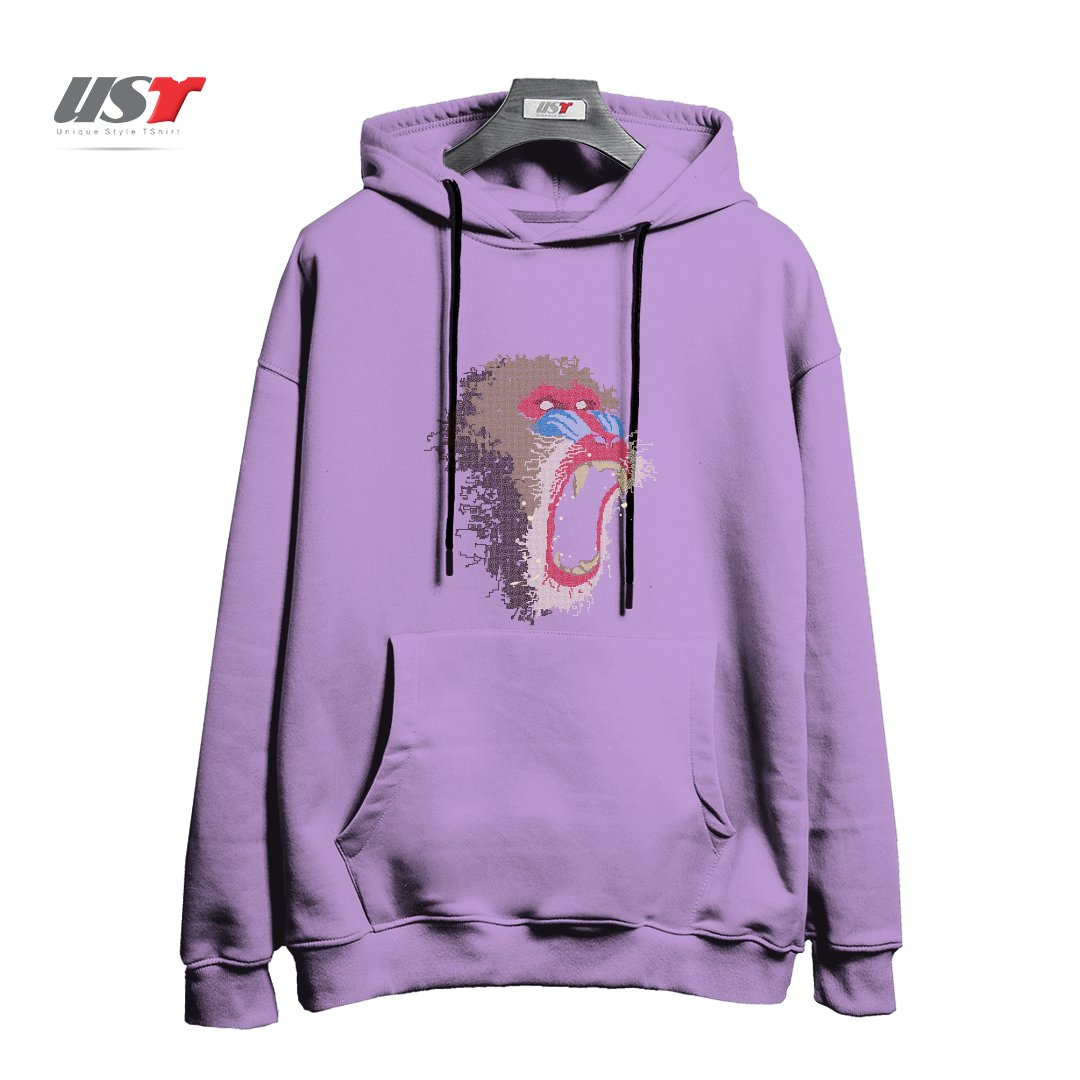 طرح MANDRILLUS SPHINX هودی اورسایزرنگ یاسی