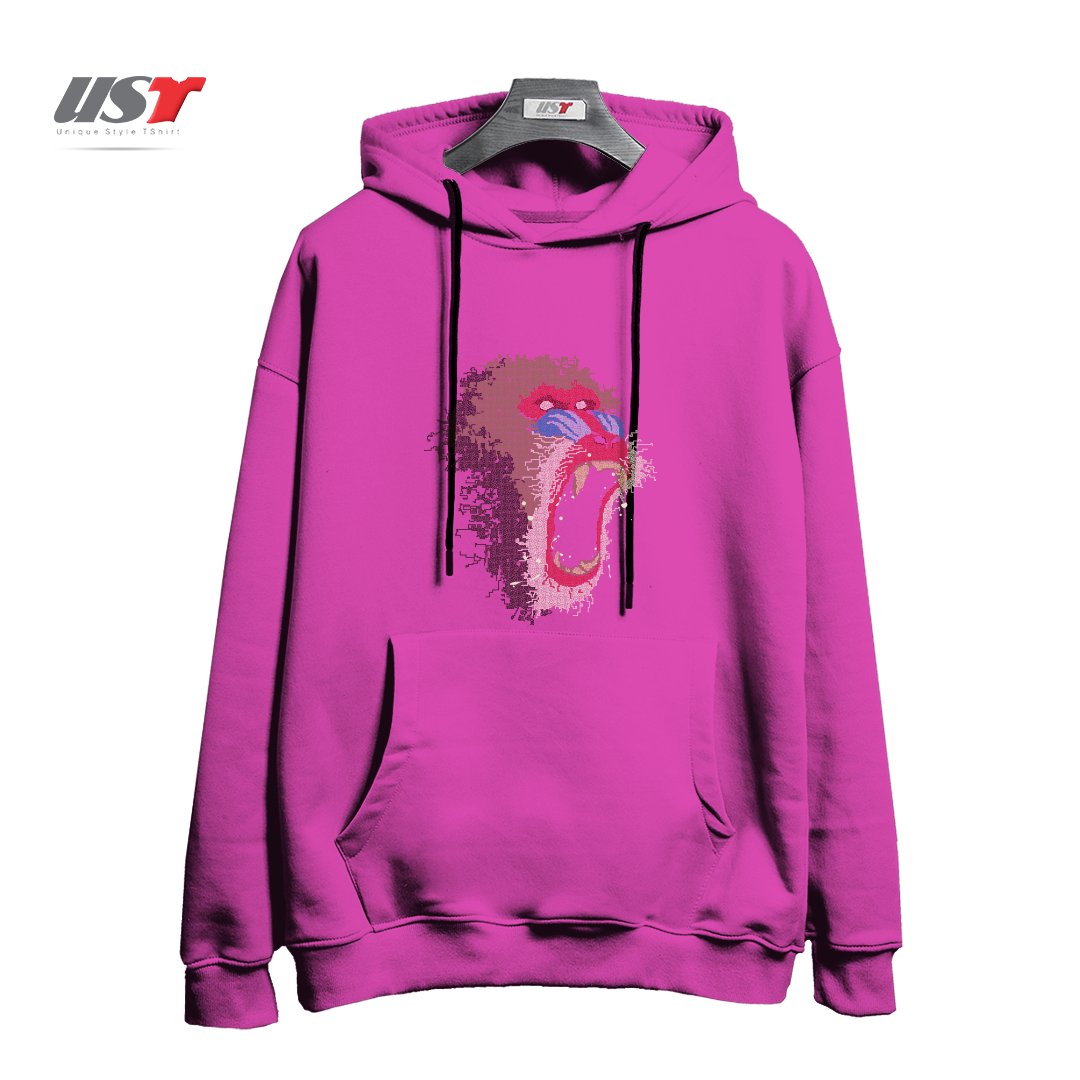 هودی اورسایز طرح MANDRILLUS SPHINX