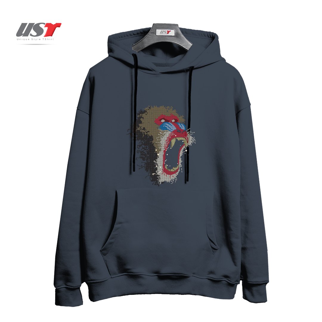 هودی اورسایز طرح MANDRILLUS SPHINX