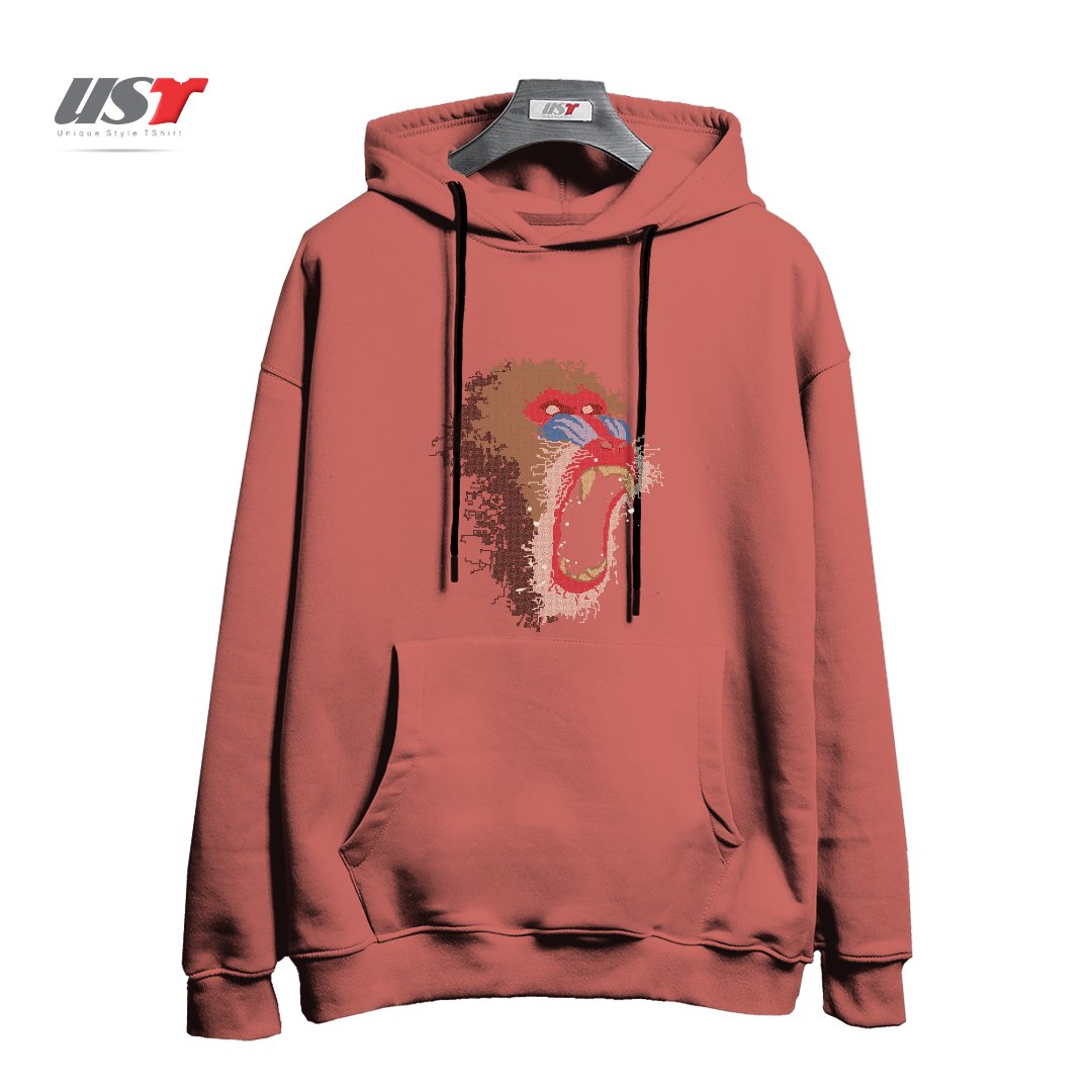 هودی اورسایز طرح MANDRILLUS SPHINX