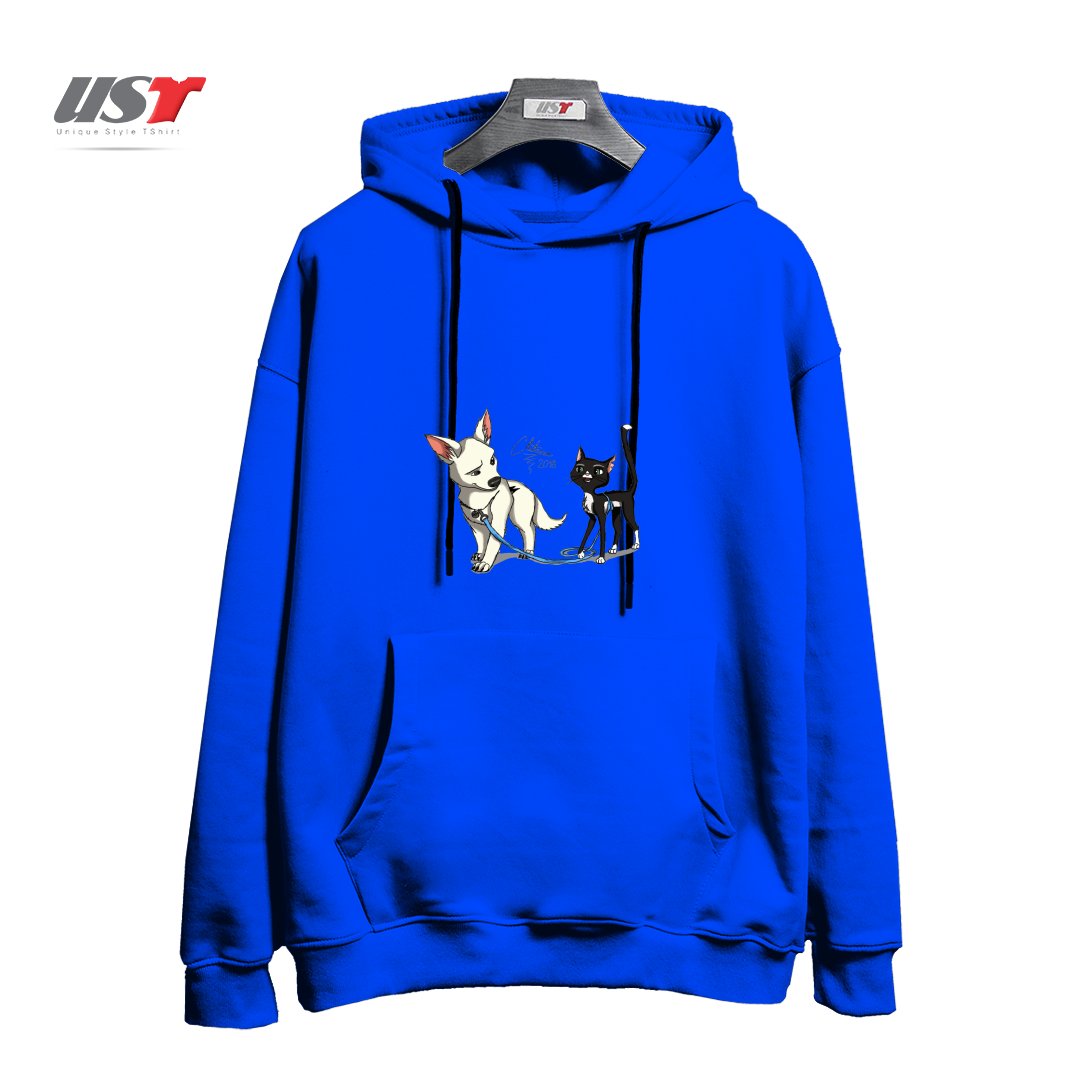 هودی اورسایز طرح BOLT AND MITTENS