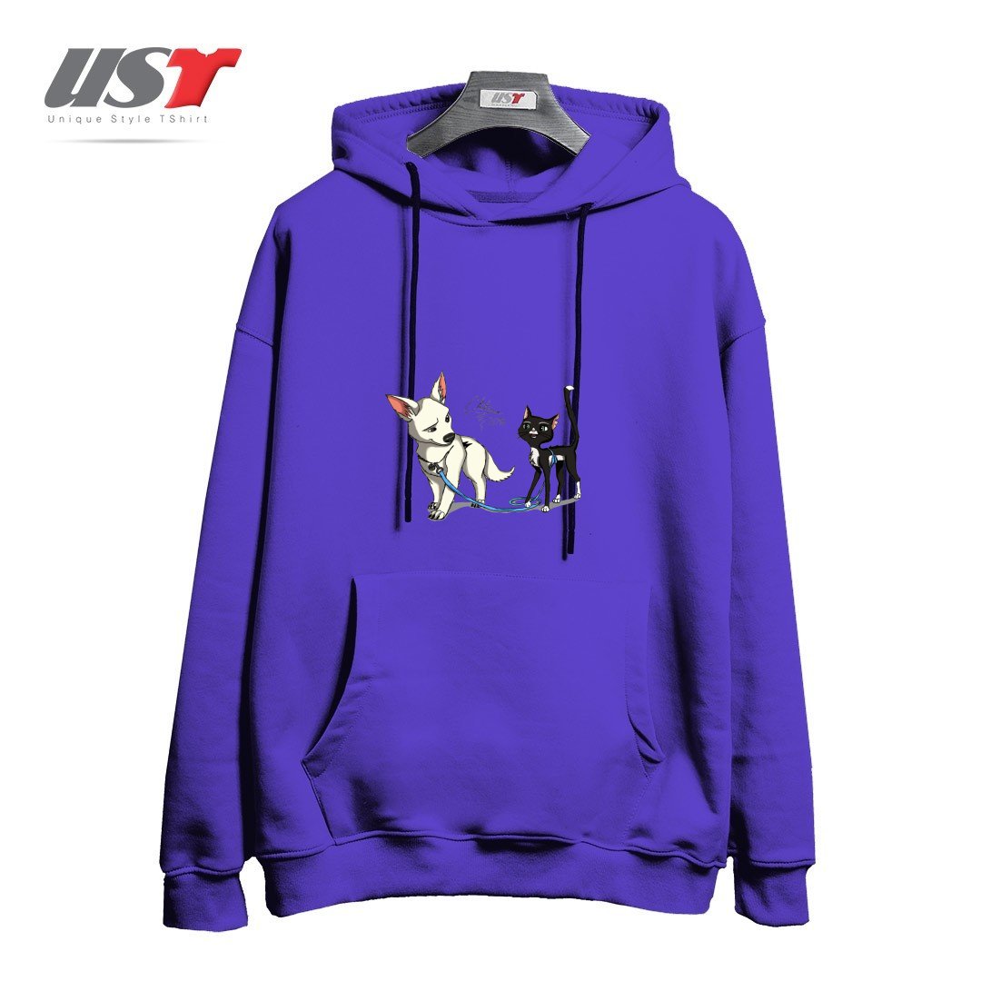 هودی اورسایز طرح BOLT AND MITTENS