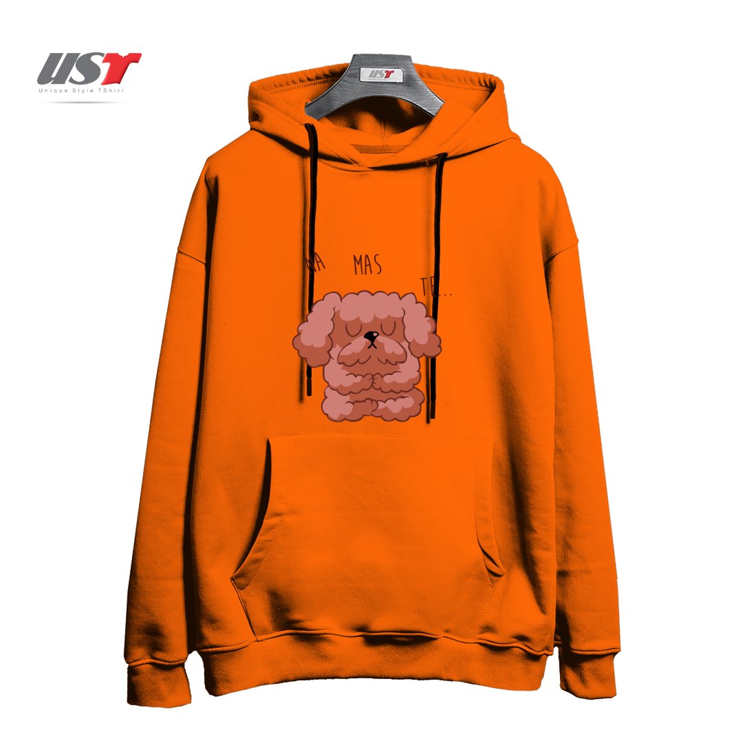 هودی اورسایز طرح NAMASTE POODLE