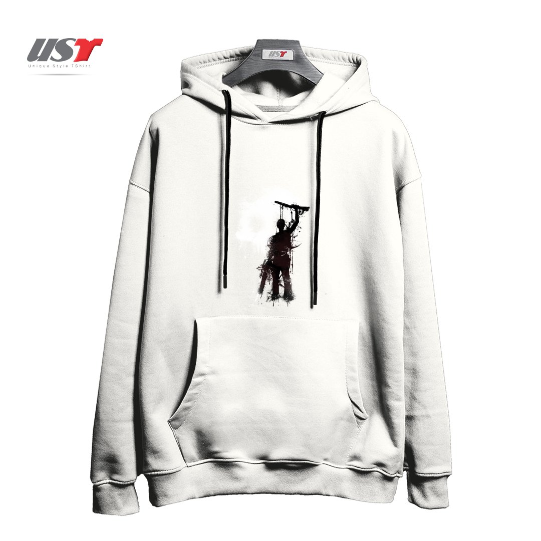 طرح MY RUDEBOY ASH هودی اورسایزرنگ سفید