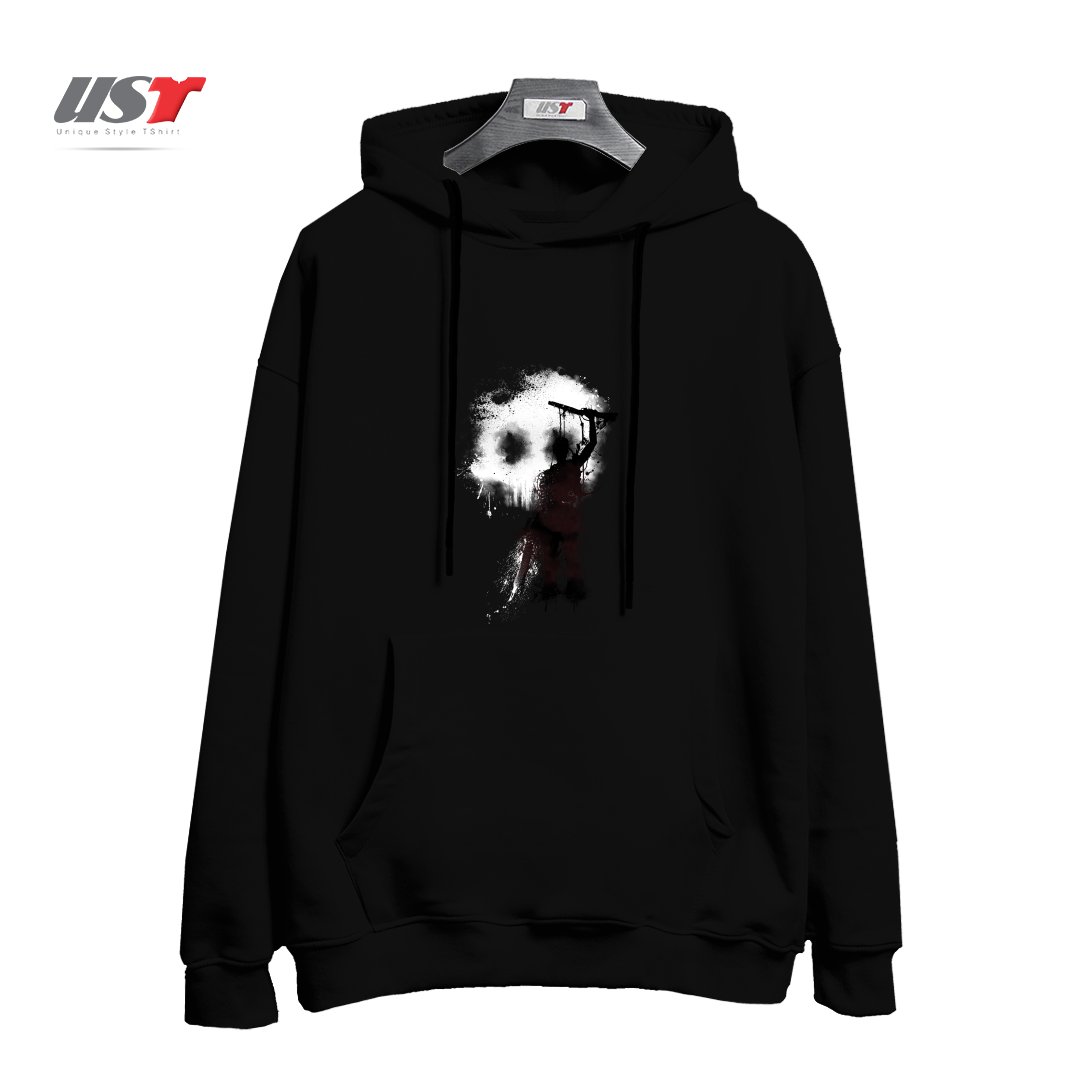 طرح MY RUDEBOY ASH هودی اورسایزرنگ مشکی