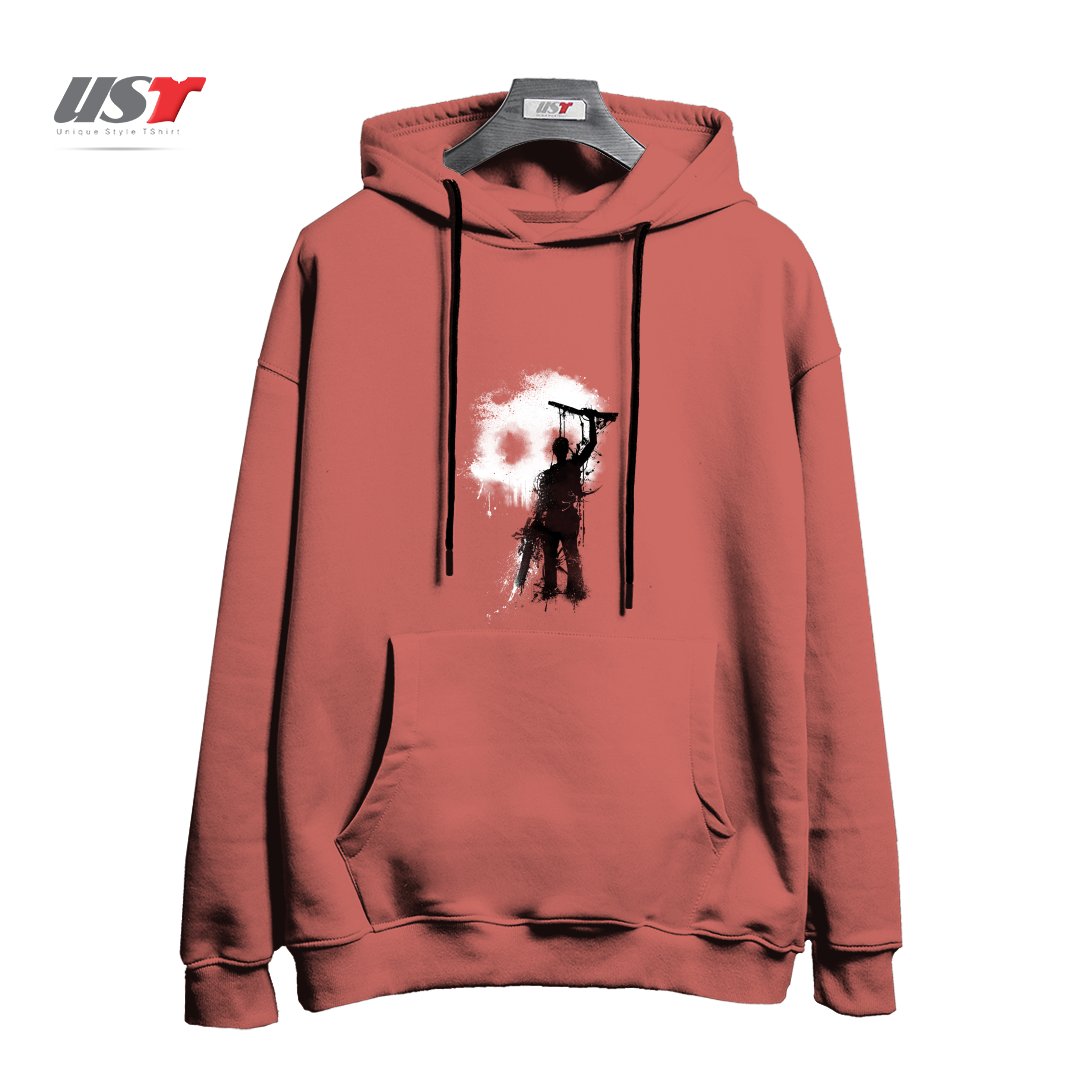 طرح MY RUDEBOY ASH هودی اورسایزرنگ آجری