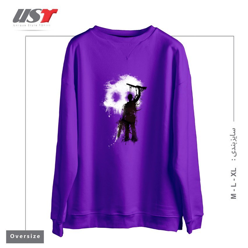 سوییشرت اورسایز طرح MY RUDEBOY ASH