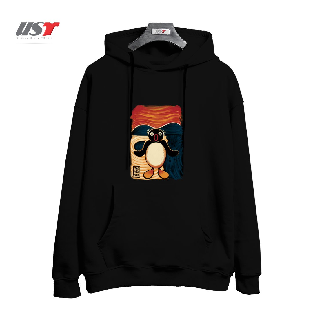 هودی اورسایز طرح NOOT NOOT SCREAM