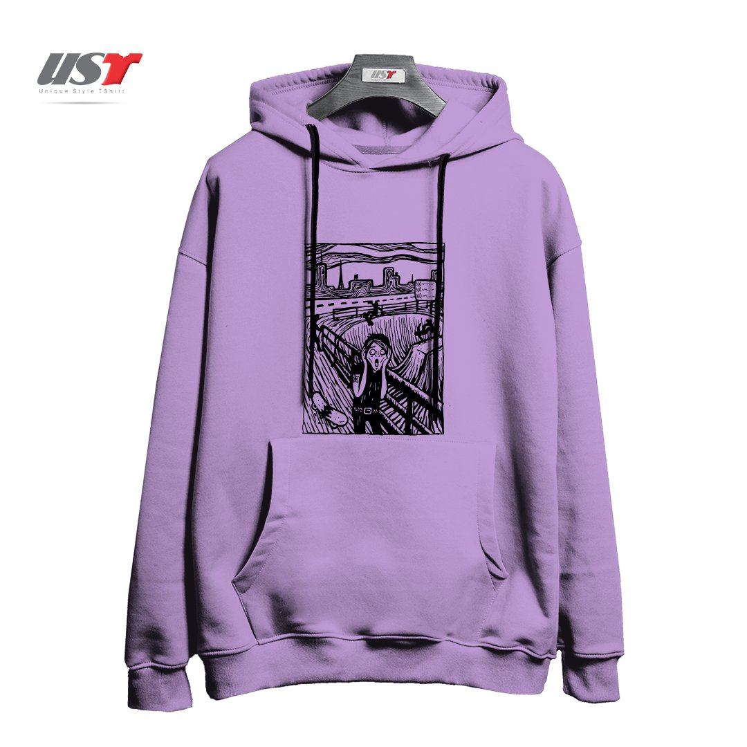 هودی اورسایز طرح THE SCR-EMO