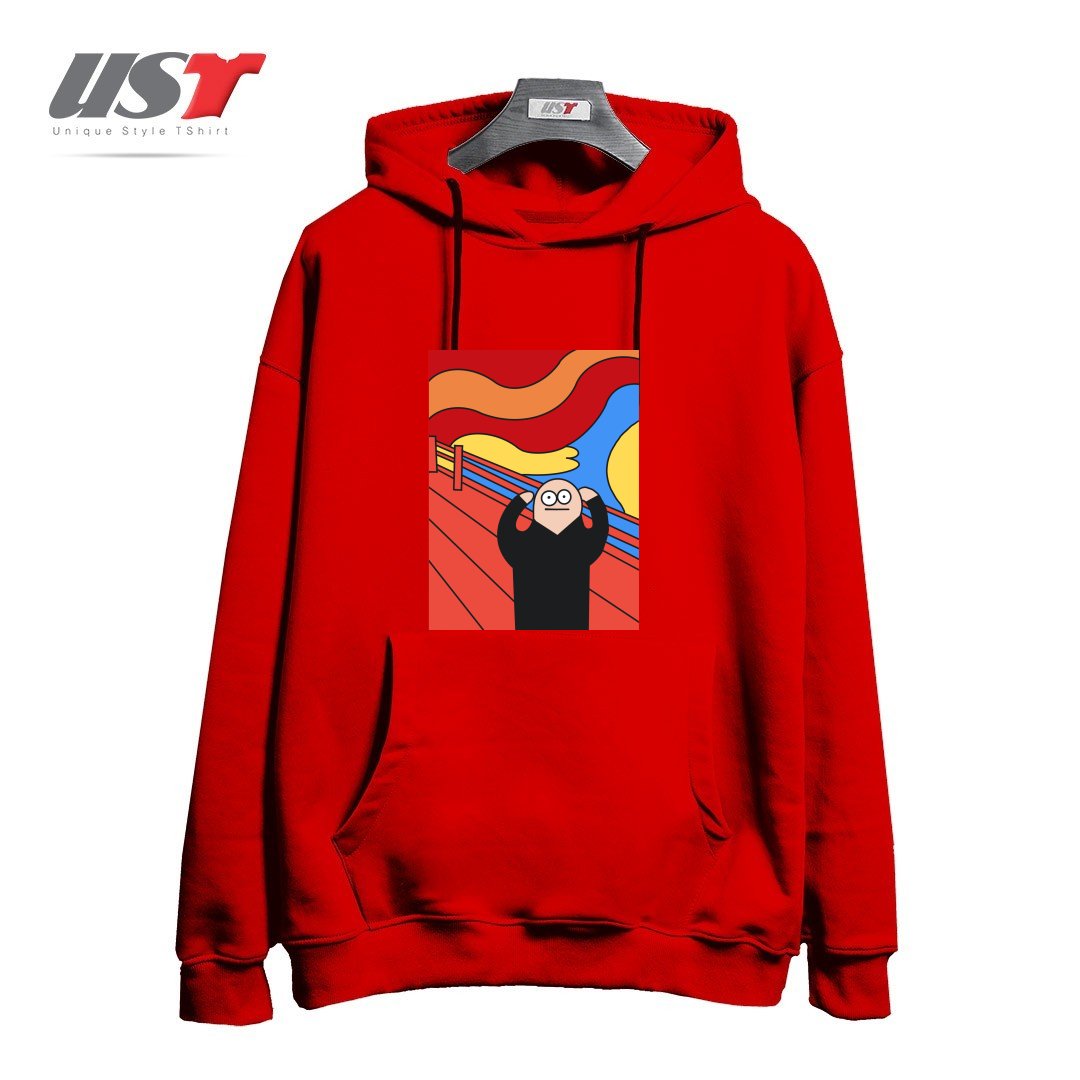 هودی اورسایز طرح THE SCREAM