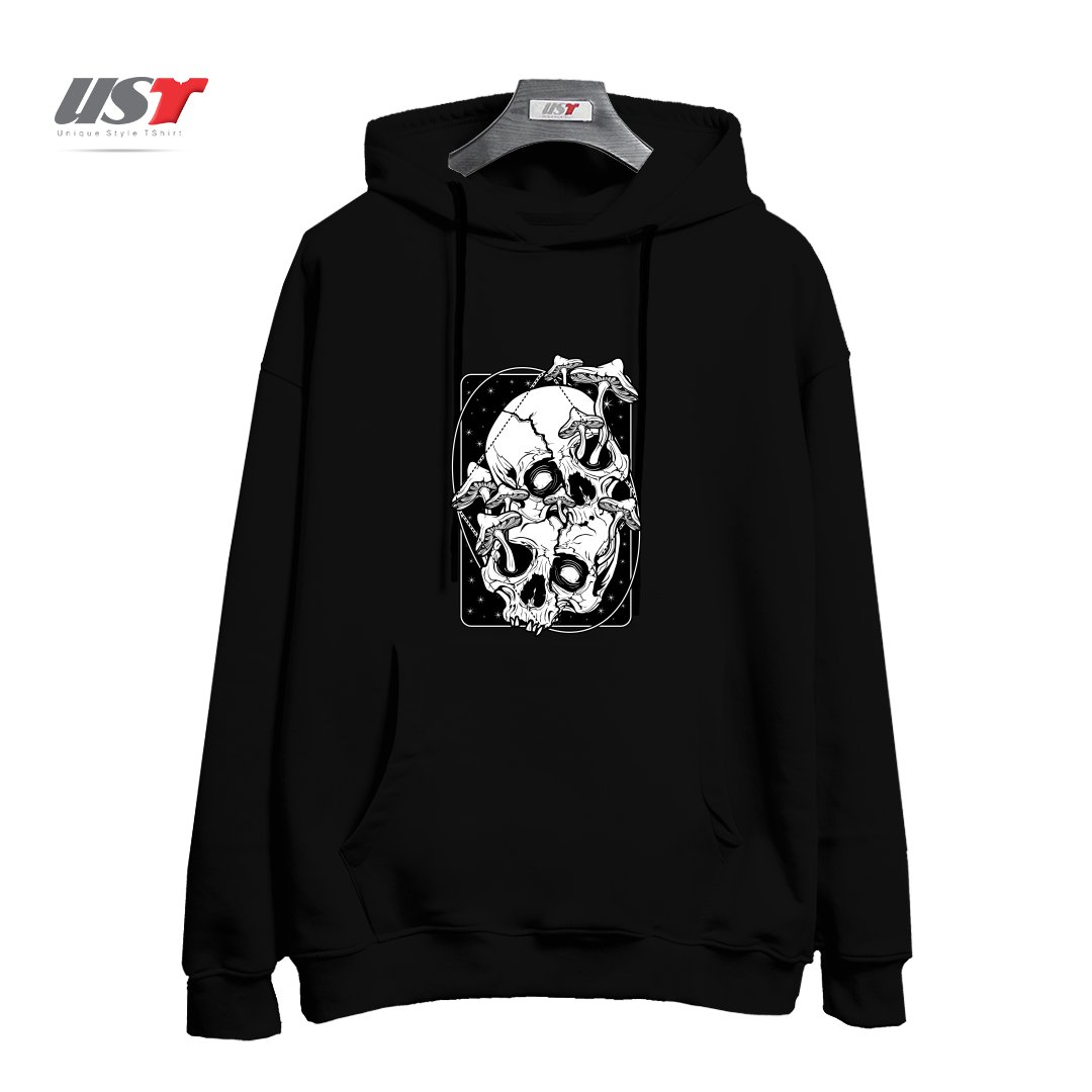 هودی اورسایز طرح OVERGROWN - MUSHROOMS GONE WILD