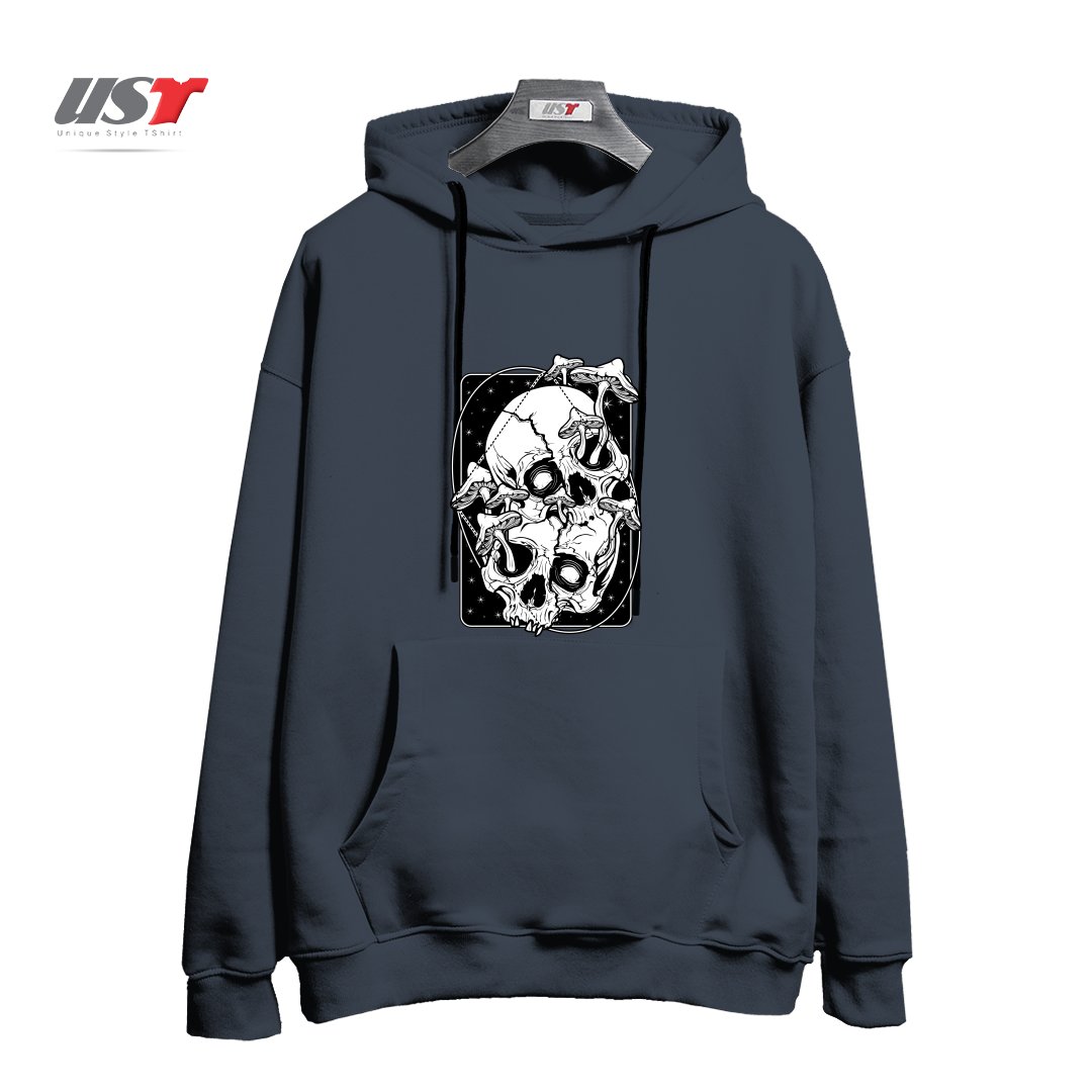 طرح OVERGROWN - MUSHROOMS GONE WILD هودی اورسایزرنگ دودی