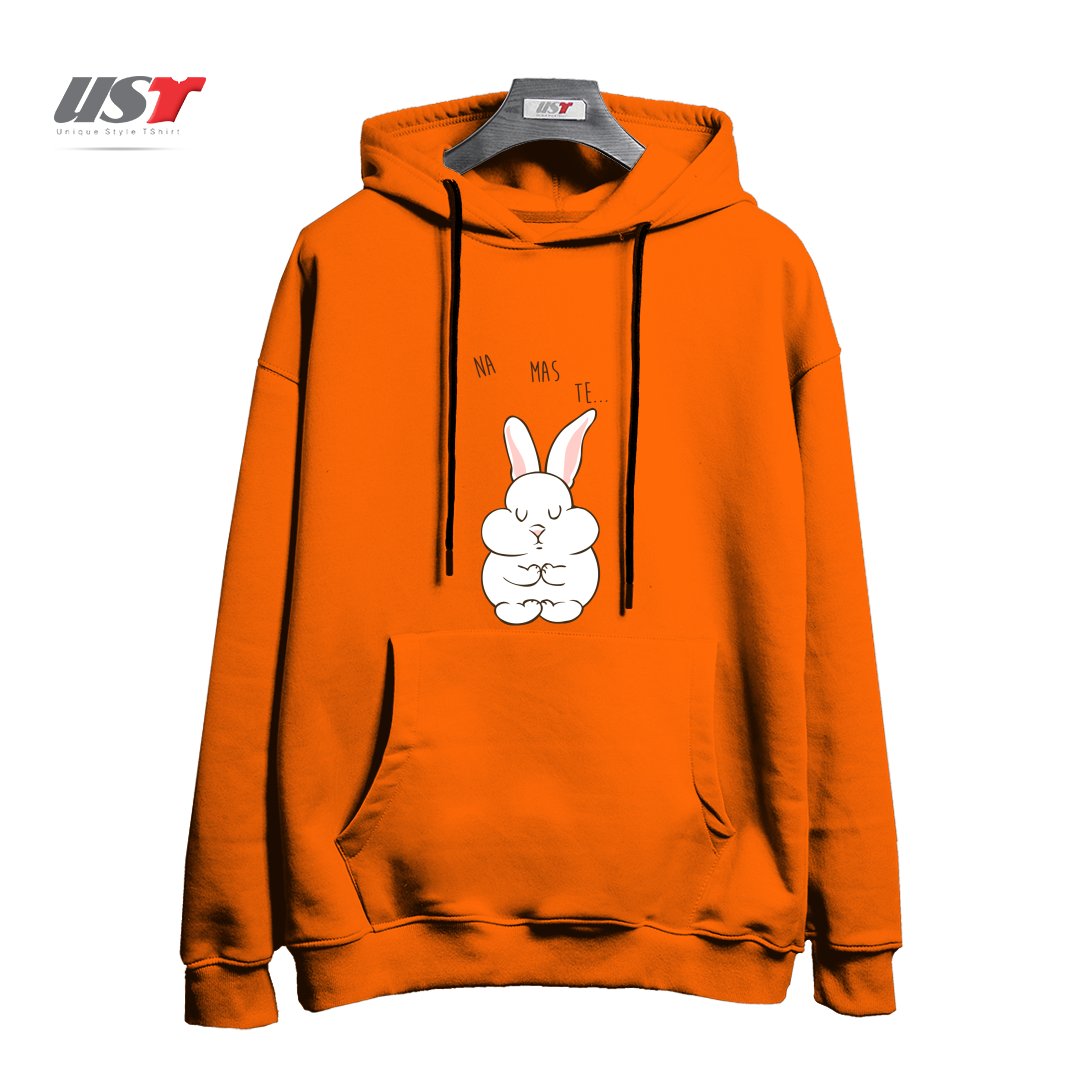 هودی اورسایز طرح NAMASTE RABBIT