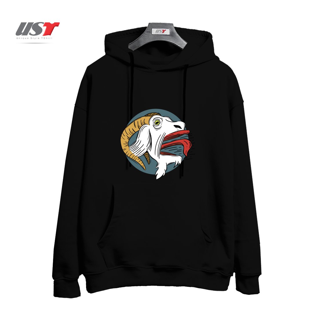 هودی اورسایز طرح SCREAMING GOAT!