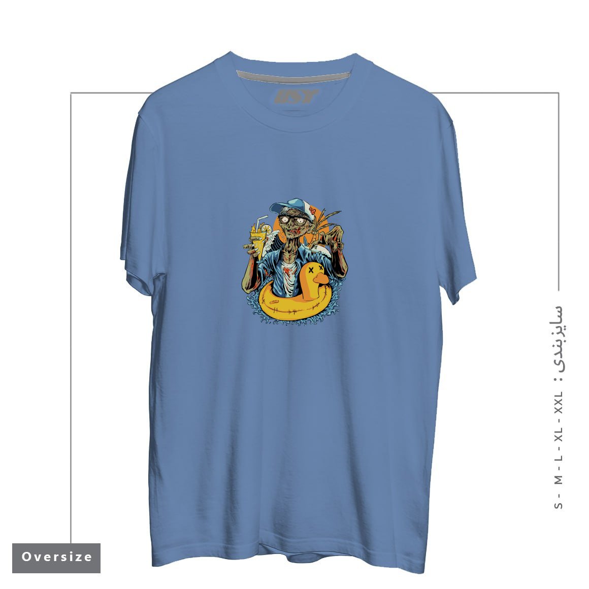 تیشرت اورسایز طرح SIREN HEAD POLITICAL HORROR CAMPAING