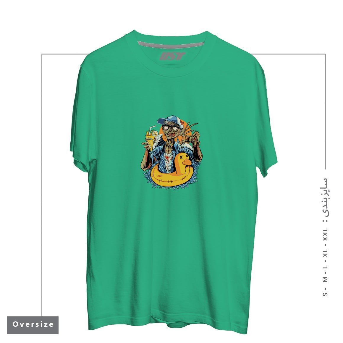 تیشرت اورسایز طرح SIREN HEAD POLITICAL HORROR CAMPAING