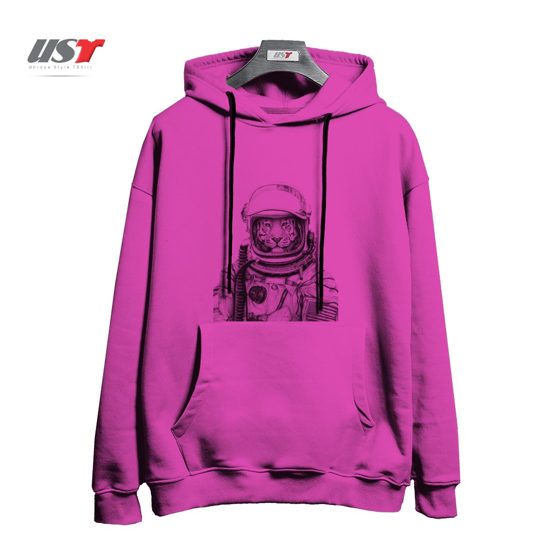 طرح APOLLO 18 هودی اورسایزرنگ صورتی