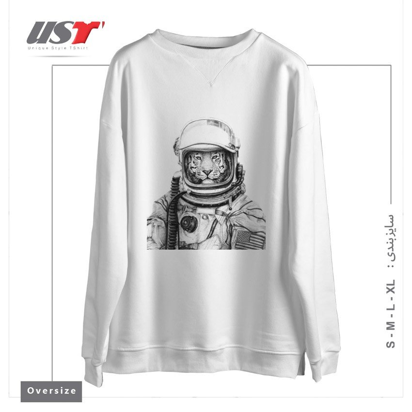 سوییشرت اورسایز طرح APOLLO 18