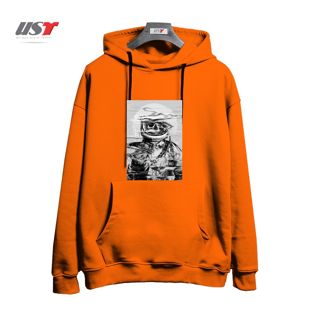 طرح ASTRO SKULL32115 هودی اورسایزرنگ نارنجی